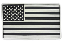 Black and Silver US Flag buckle